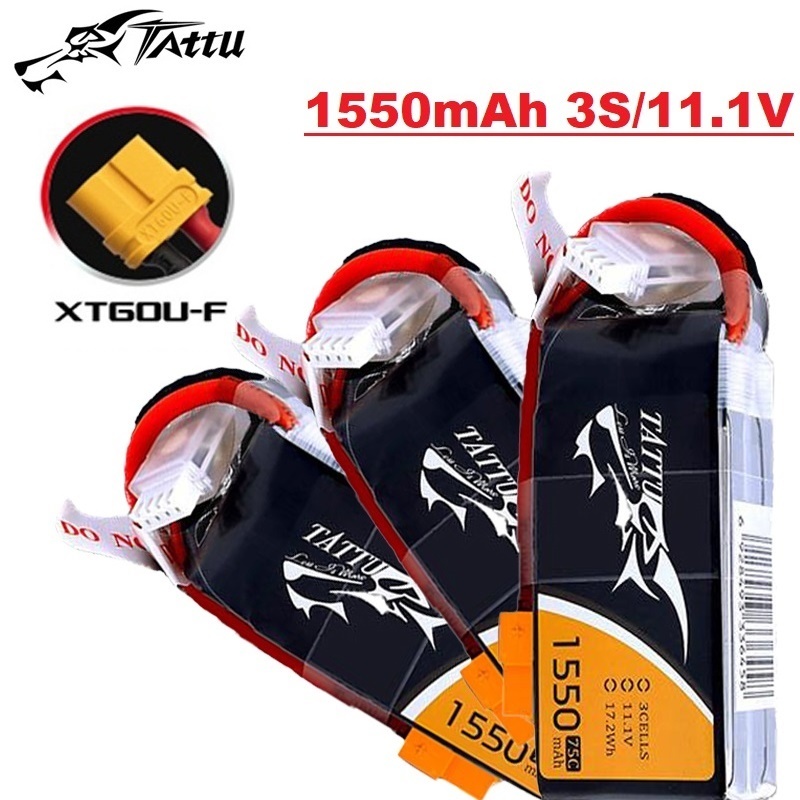 Drone Battery 3S - TATTU 3S 11.1V 1550mAh RC LiPo