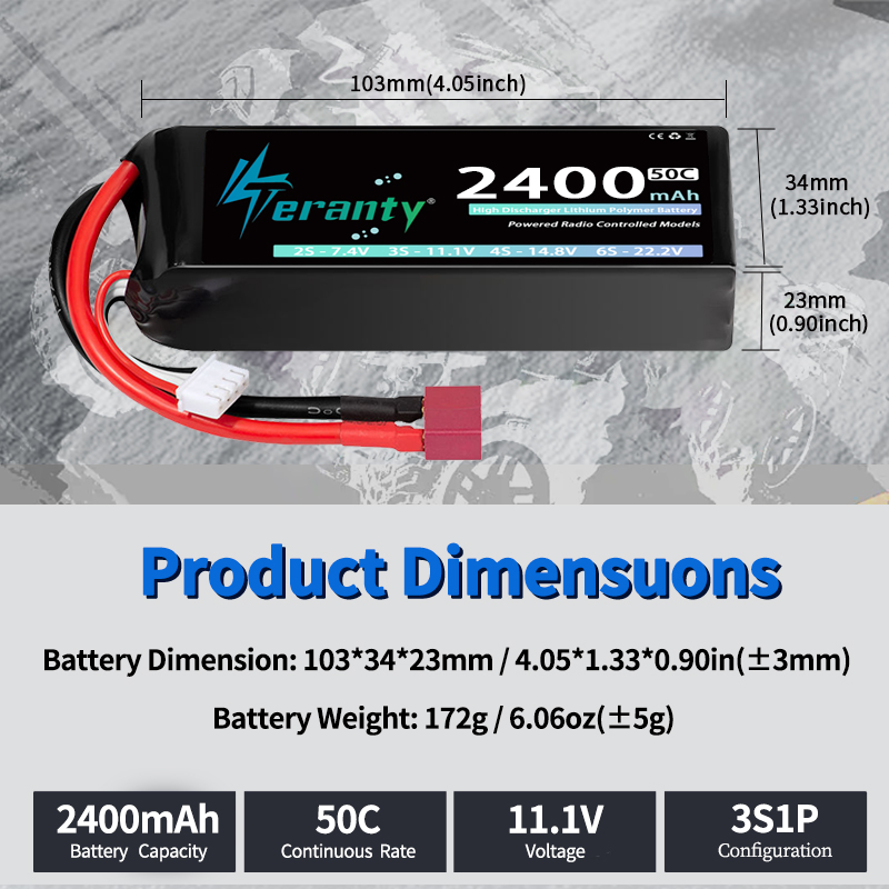 TERANTY 3S 2200/2400/2600mAh L - Drone Battery 3S incelemesi ve fiyatı