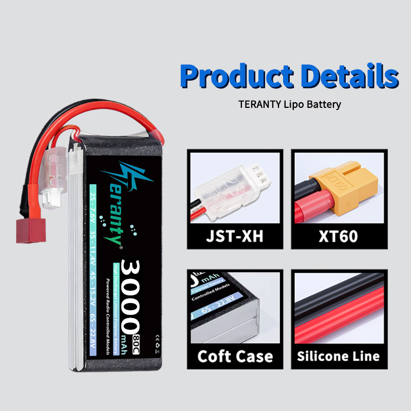 TERANTY 2S 3000mAh Lipo Pil 7. - Drone Battery Lipo incelemesi ve fiyatı