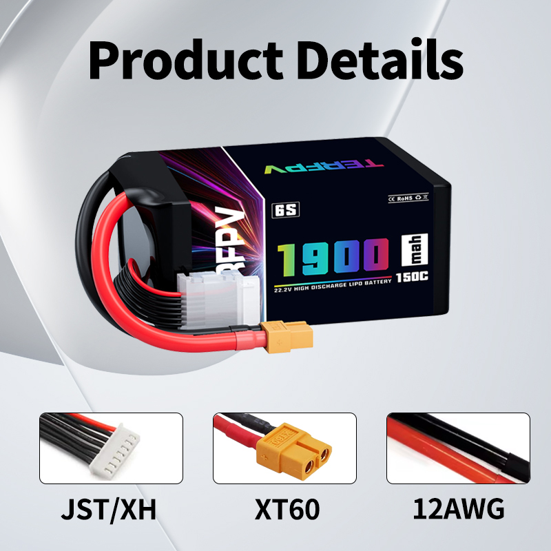 1/2 Adet TERFPV Lipo 6S 1900mA - Drone Battery 6S incelemesi ve fiyatı