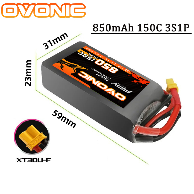 OVONIC 150C 850mAh Lipo Pil 3S - Drone Battery 3S incelemesi ve fiyatı