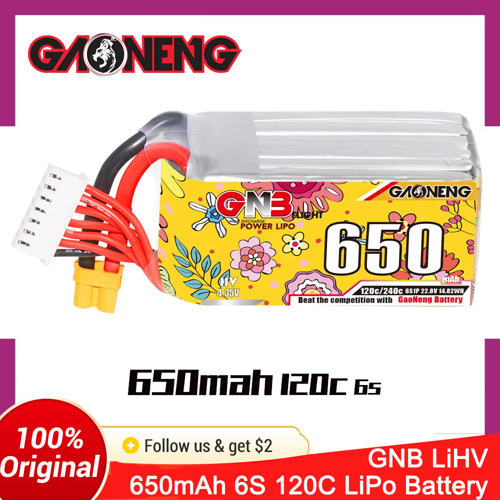 GAONENG 6S 650mAh LiHV 22.8V 1 - Drone Battery 6S incelemesi ve fiyatı