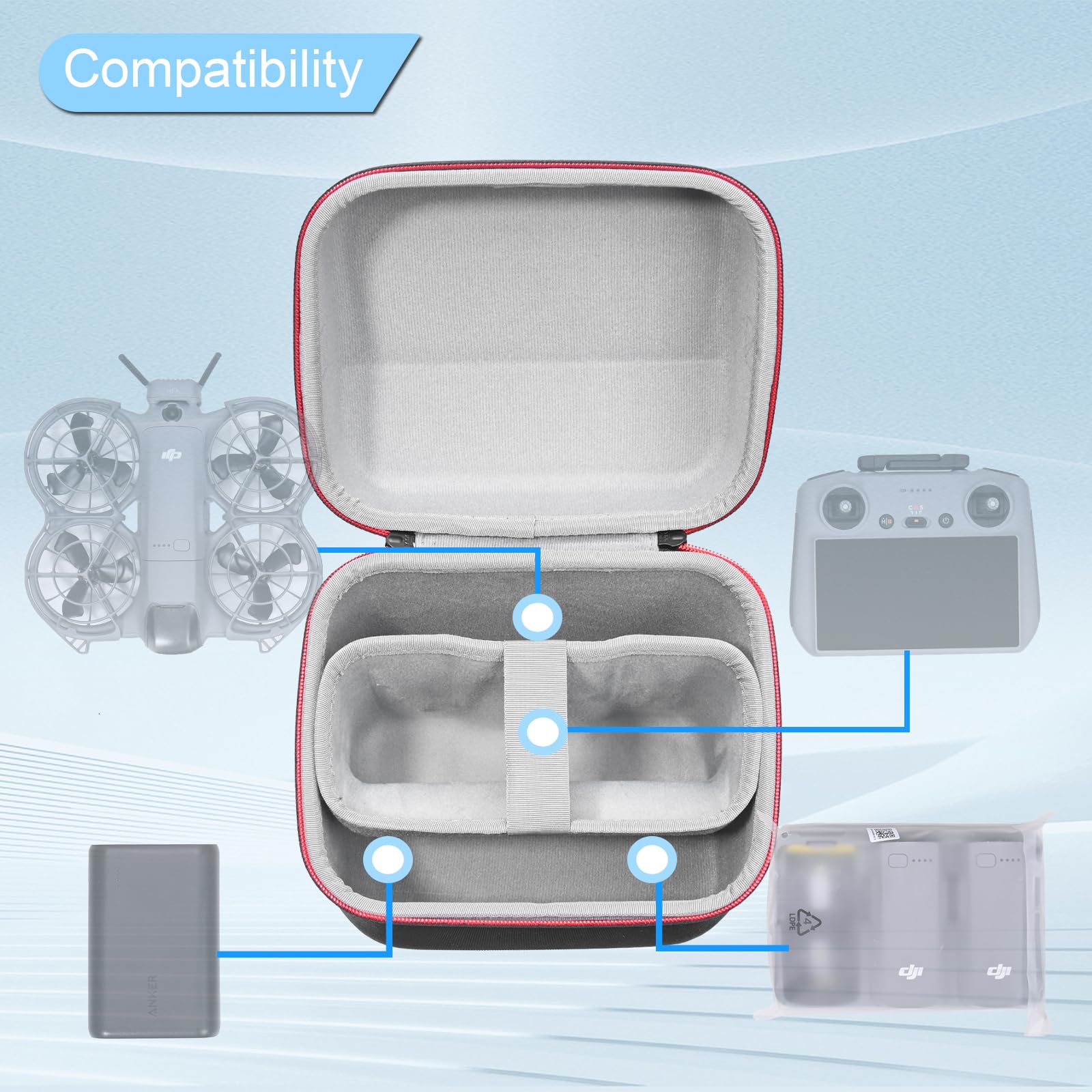 DJI Neo 2 Fly More Combo için  - Drone Battery Bag incelemesi ve fiyatı