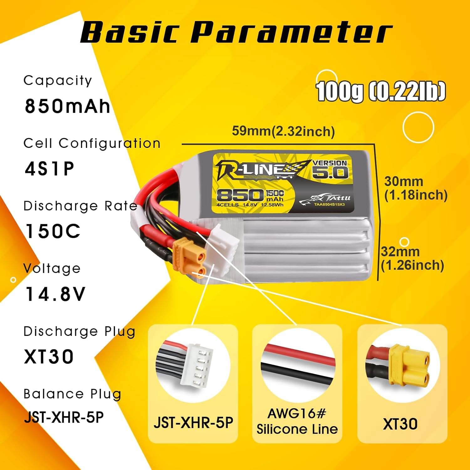 Tattu R-Line 5.0 850mAh 4S 150 - Drone Battery 4S incelemesi ve fiyatı
